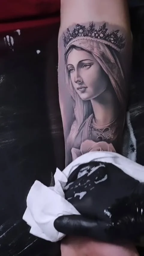 First tattoo client sat like a champ by Alex Zamora