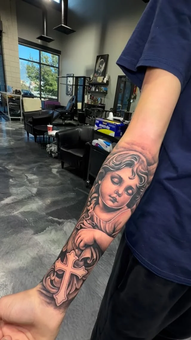2 day back to back session first tattoo by Alex Zamora